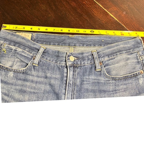 Polo Ralph Lauren Astor Slim Boyfriend Jeans Medium Wash Distressed Size 32 - Picture 7 of 10
